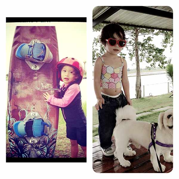 น้องเอวี่ ลูกสาว เอ อัญชลี