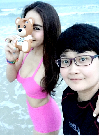 กระแต ศุภักษร ชุดว่ายน้ำ