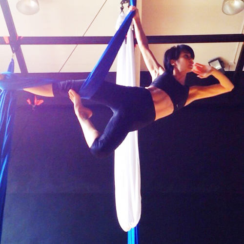 นุ๊ก สุทธิดา เล่น แอเรียล ซิลค์