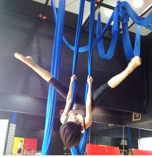 นุ๊ก สุทธิดา เล่น แอเรียล ซิลค์