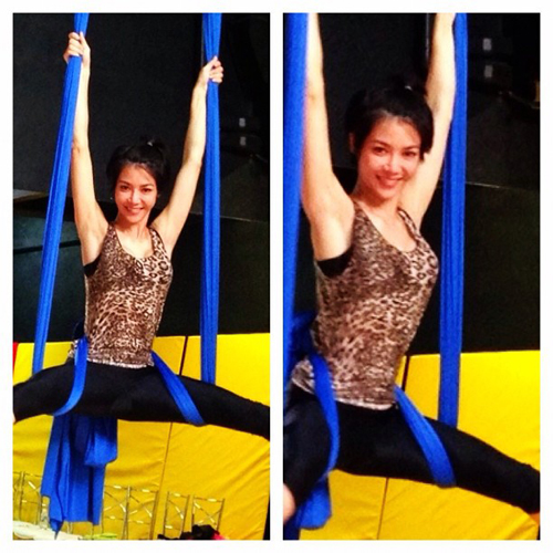 นุ๊ก สุทธิดา เล่น แอเรียล ซิลค์