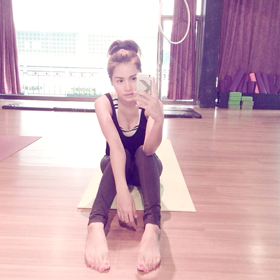 กระแต ศุภักษร เล่น Aerial Hoop