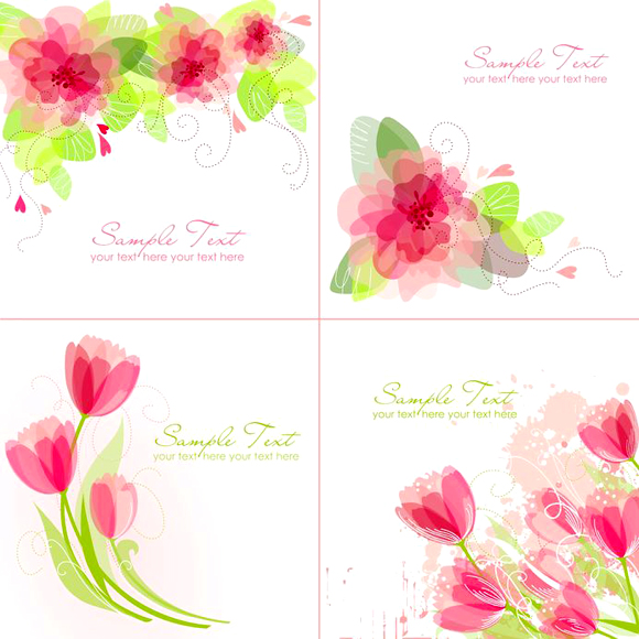 การ์ดแต่งงานลายดอกไม้,