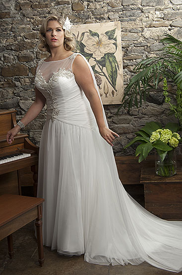 ชุดแต่งงานคนอ้วน