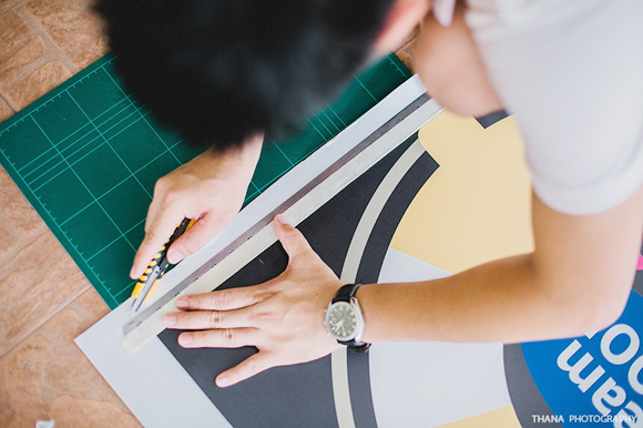 DIY แบ็คดรอป พร็อพ งานแต่งงาน