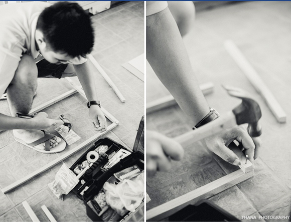 DIY แบ็คดรอป พร็อพ งานแต่งงาน