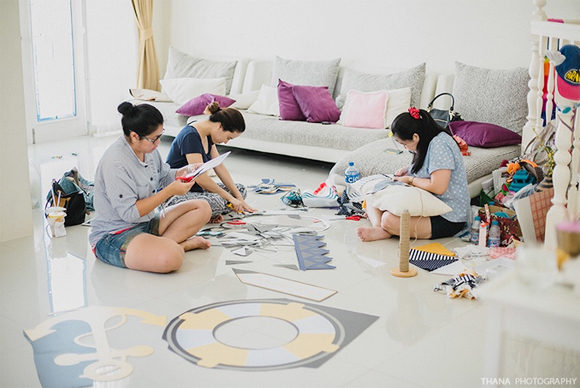 DIY แบ็คดรอป พร็อพ งานแต่งงาน