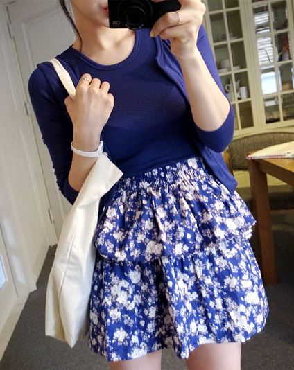 เสื้อผ้าแฟชั่นสีน้ำเงิน