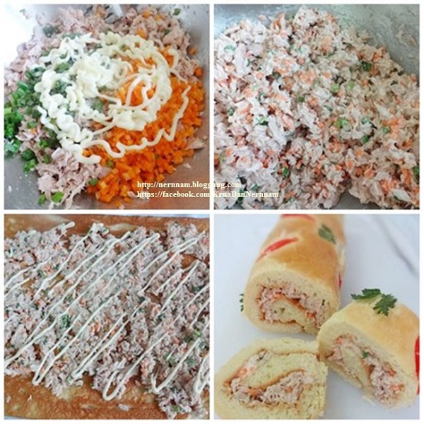  Tuna Roll Bread ขนมปังไส้ทูน่ามายองเนสเนื้อนุ่ม