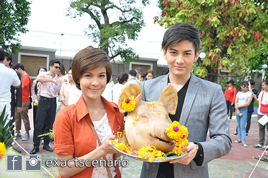 กอล์ฟ-เปา นำทีมบวงสรวง เปิดกล้องละคร วุ่นนักรักหรือหลอก