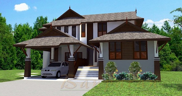  แบบบ้าน แบบบ้านชั้นครึ่ง เล่นระดับ ขนาด 3 ห้องนอน