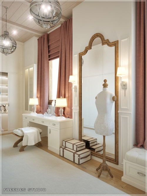  แบบห้องแต่งตัวสไตล์วินเทจสวย ๆ เอาใจสาว ๆ