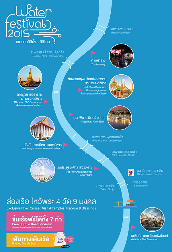  เที่ยวสงกรานต์ในกรุงเทพฯ สนุกกับงานวิถีน้ำ...วิถีไทย 2558