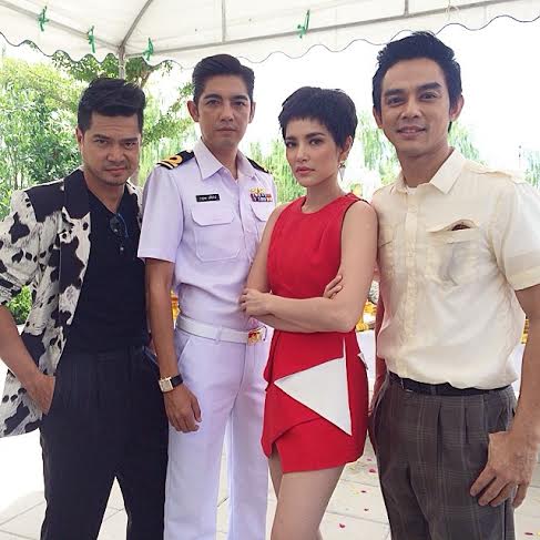 ภาพบวงสรวงละคร บัลลังก์เมฆ อ้อม พิยดา ประกบ หนุ่ม เต๋า มอส