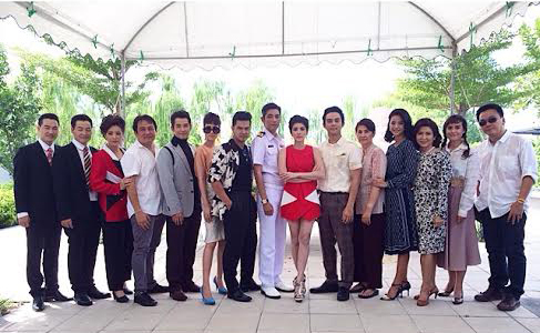 ภาพบวงสรวงละคร บัลลังก์เมฆ อ้อม พิยดา ประกบ หนุ่ม เต๋า มอส