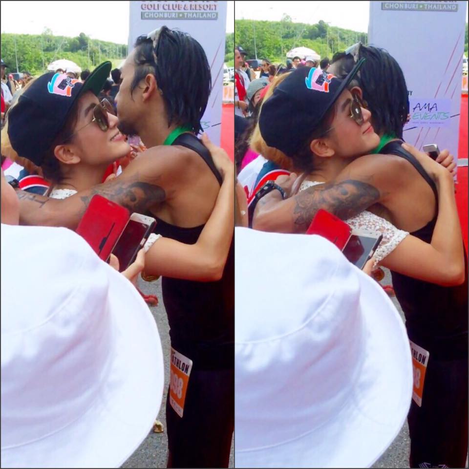 ตูน บอดี้สแลม แข่งไตรกีฬาเดี่ยวครั้งแรก ก้อย ให้กำลังใจติดขอบสนาม