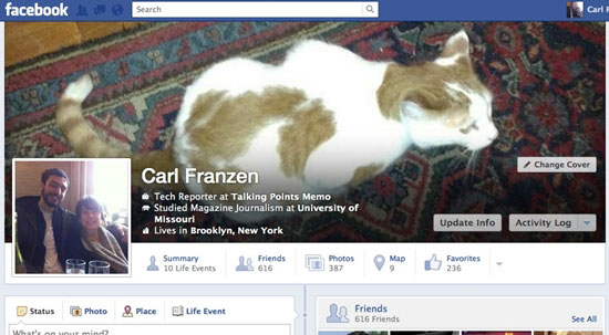 เฟซบุ๊กเริ่มทดสอบ Facebook Timeline แบบใหม่