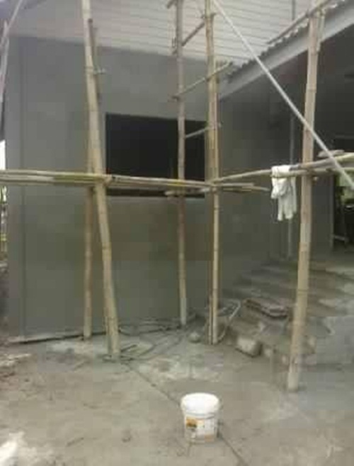 สร้างบ้านใหม่หลังน้อยให้ตายาย เป็นบ้านชั้นเดียวแสนอบอุ่น