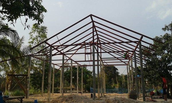 ปลูกบ้านชั้นเดียวหลังเล็ก งบ 5 แสน ด้วยแปลนจาก กรมโยธาฯ