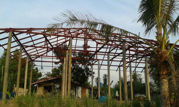 ปลูกบ้านชั้นเดียวหลังเล็ก งบ 5 แสน ด้วยแปลนจาก กรมโยธาฯ