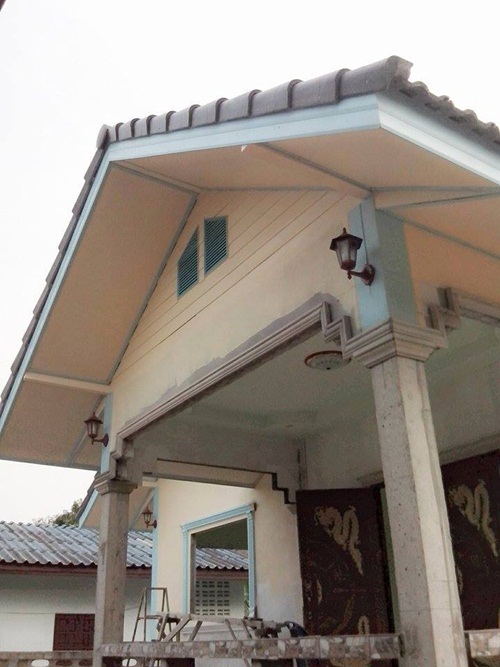 สร้างบ้านใหม่หลังน้อยให้ตายาย เป็นบ้านชั้นเดียวแสนอบอุ่น