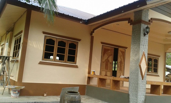 ปลูกบ้านชั้นเดียวหลังเล็ก งบ 5 แสน ด้วยแปลนจาก กรมโยธาฯ