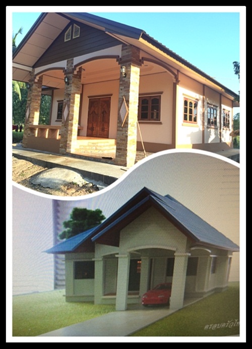 ปลูกบ้านชั้นเดียวหลังเล็ก งบ 5 แสน ด้วยแปลนจาก กรมโยธาฯ