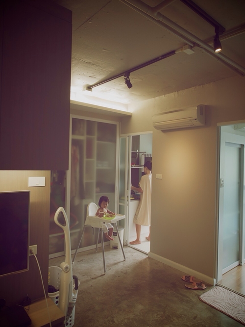 แต่งคอนโดสไตล์ Loft โชว์ปูนขัดมันเท่ ๆ