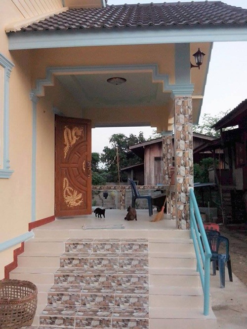 สร้างบ้านใหม่หลังน้อยให้ตายาย เป็นบ้านชั้นเดียวแสนอบอุ่น