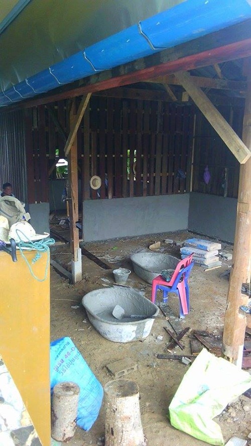 สร้างบ้านใหม่หลังน้อยให้ตายาย เป็นบ้านชั้นเดียวแสนอบอุ่น