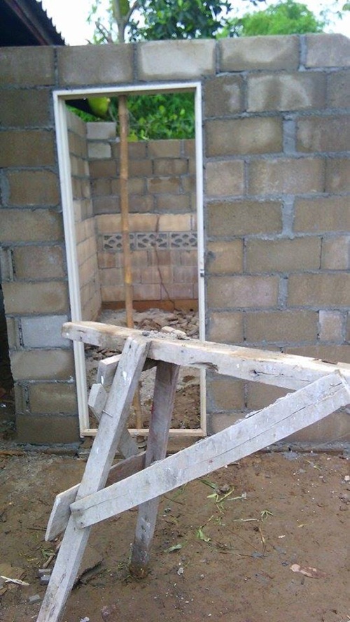 สร้างบ้านใหม่หลังน้อยให้ตายาย เป็นบ้านชั้นเดียวแสนอบอุ่น