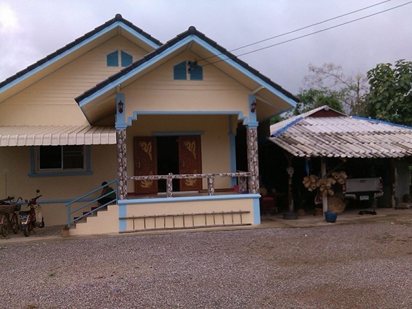 สร้างบ้านใหม่หลังน้อยให้ตายาย เป็นบ้านชั้นเดียวแสนอบอุ่น