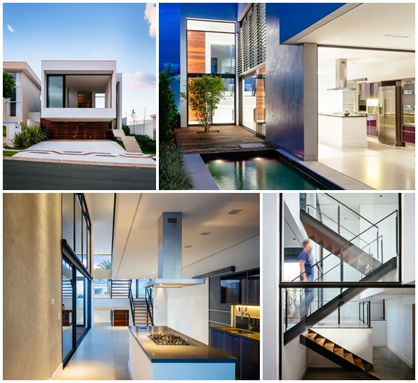 แบบบ้านเล่นระดับ 4 ชั้น สวยเรียบง่ายสไตล์โมเดิร์น