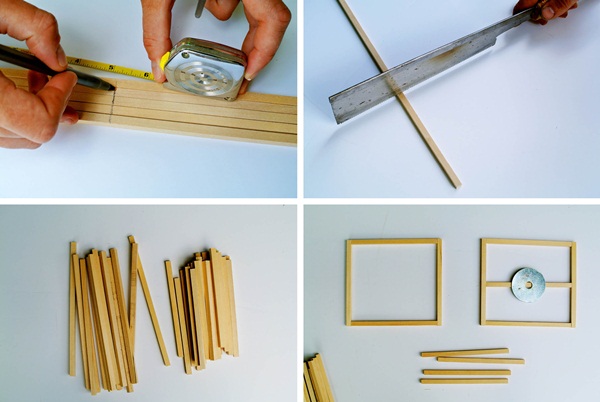 DIY เชิงเทียนไม้ทรงสี่เหลี่ยม เรียบแต่ชิค