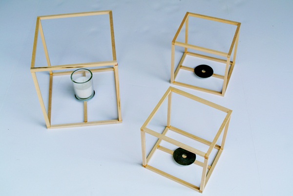 DIY เชิงเทียนไม้ทรงสี่เหลี่ยม เรียบแต่ชิค