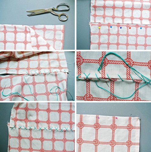 DIY ผ้าปูโต๊ะแสนเก๋ จากปลอกหมอนผืนเก่า
