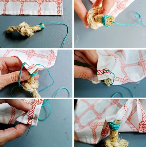 DIY ผ้าปูโต๊ะแสนเก๋ จากปลอกหมอนผืนเก่า