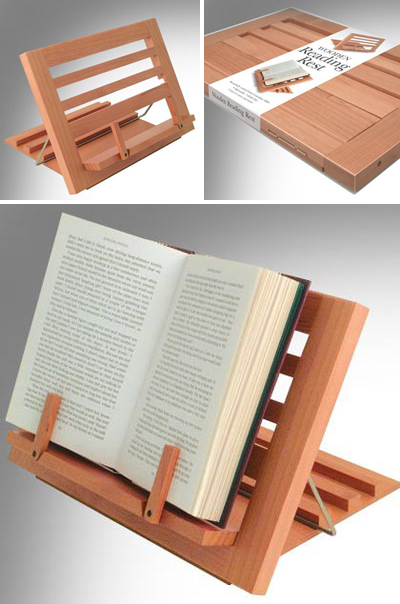 ที่ตั้งหนังสือสุดเก๋ อ่านหนังสือไม่ต้องถือให้เมื่อยมือ