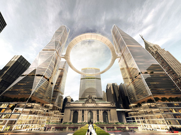 อุว้าว! เสนอสร้างวงเวียนทางเดินกลางอากาศ ในมหานครนิวยอร์ก 