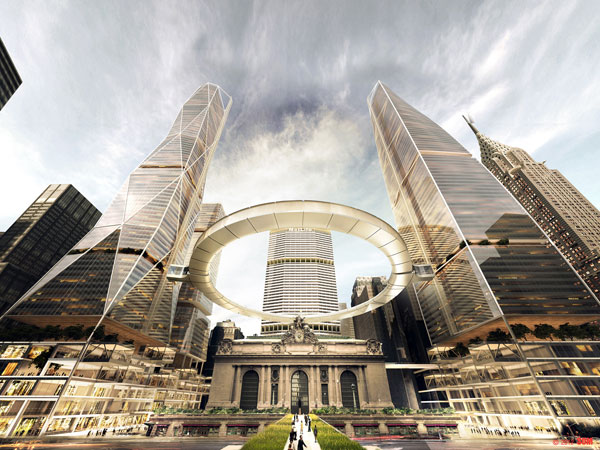 อุว้าว! เสนอสร้างวงเวียนทางเดินกลางอากาศ ในมหานครนิวยอร์ก 