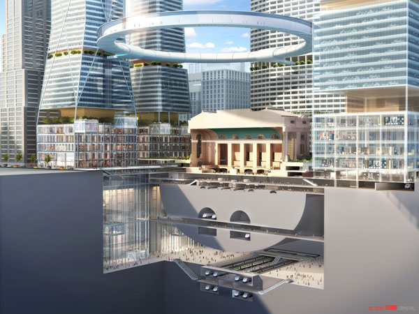 อุว้าว! เสนอสร้างวงเวียนทางเดินกลางอากาศ ในมหานครนิวยอร์ก 