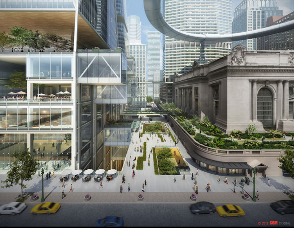 อุว้าว! เสนอสร้างวงเวียนทางเดินกลางอากาศ ในมหานครนิวยอร์ก 