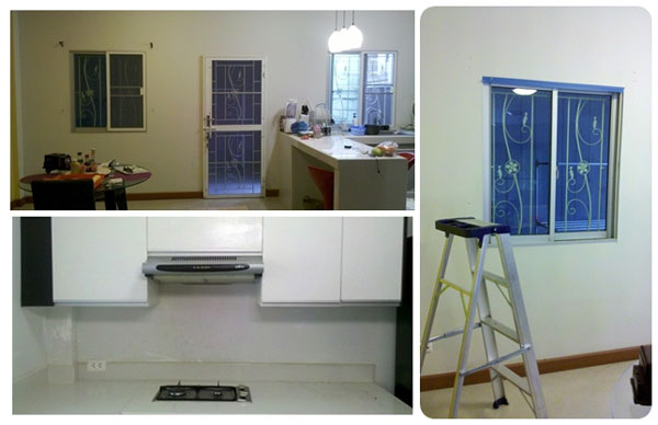  เจ๋ง! ประหยัดงบด้วยฝีมือ DIY วอลเปเปอร์และเสาอิฐเทียม