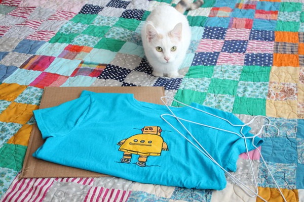 diy เต็นท์แมวจากเสื้อยืด ทำง่ายราคาประหยัด