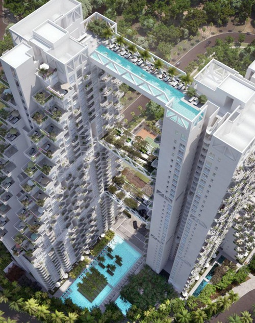 The Sky Habitat คอนโดพร้อมสระน้ำลอยฟ้าในสิงคโปร์