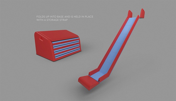สไลด์ไรเดอร์ เปลี่ยนบันไดบ้านให้กลายเป็นสนามเด็กเล่น