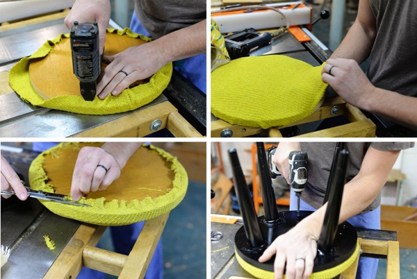 diy เก้าอี้กลม ใช้ได้ทั้งนั่งและเป็นที่วางขา