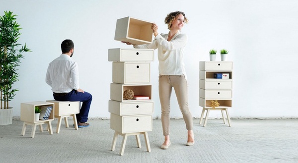 กล่องไม้แปลงร่าง เปลี่ยนเป็นเฟอร์นิเจอร์ได้หลายชนิด