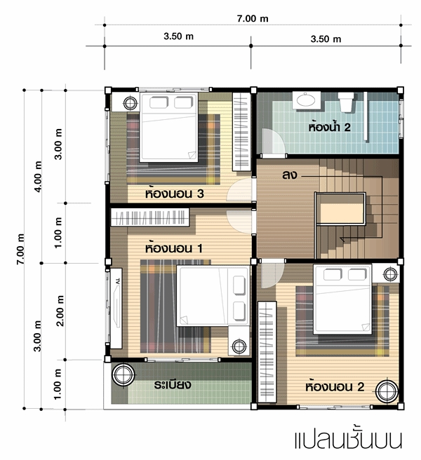แบบบ้าน 2 ชั้น แบบบ้านสองชั้น 