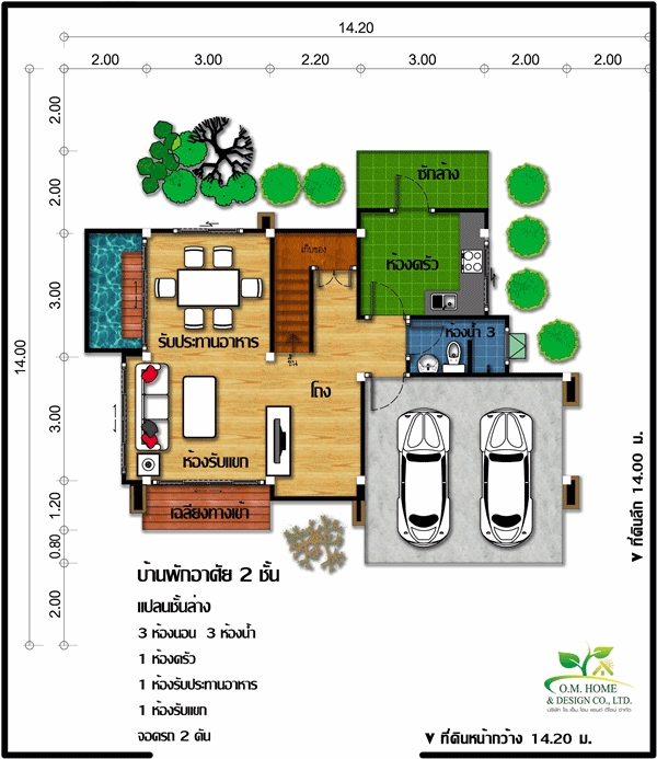 แบบบ้าน 2 ชั้น แบบบ้านสองชั้น 